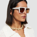 White Square Sunglasses - Joseph