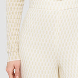 Beige Alcove Print Alane Trousers - Joseph