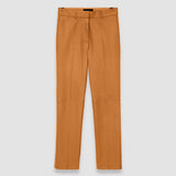 Brown Coleman Leather Stretch Trousers - Joseph