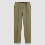 Green Coleman Leather Stretch Trousers - Joseph