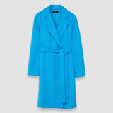 Blue Double Face Cashmere Cenda Long Coat - Joseph