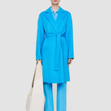 Blue Double Face Cashmere Cenda Long Coat - Joseph