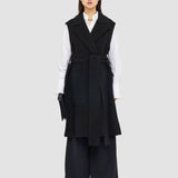 Black Double Face Cashmere Garance Jacket - Joseph