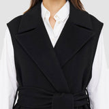 Black Double Face Cashmere Garance Jacket - Joseph