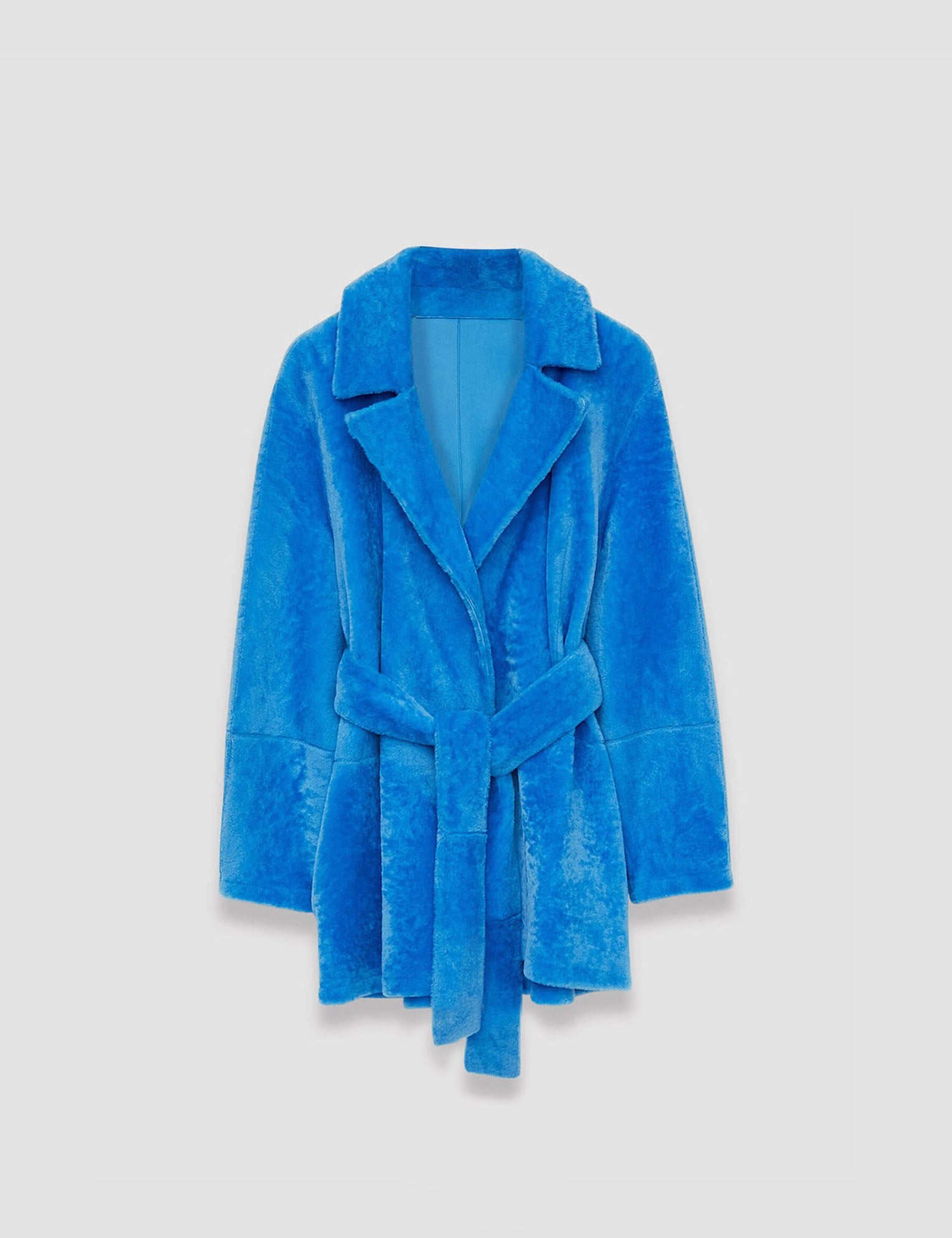 Blue Featherweight Shearling Coat - Joseph