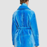 Blue Featherweight Shearling Coat - Joseph