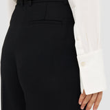 Black Fluid Wool Alana Trousers - Joseph