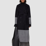 Black Merton Reversible Double Face Colourblock Coat - Joseph