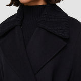 Black Merton Reversible Double Face Colourblock Coat - Joseph