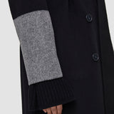 Black Merton Reversible Double Face Colourblock Coat - Joseph