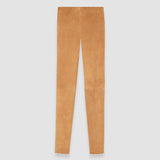 Brown Suede Stretch Leggings - Joseph