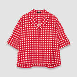 Red Vichy Cotton Silk Leopold Shirt - Joseph