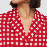 Red Vichy Cotton Silk Leopold Shirt - Joseph