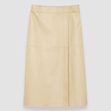 Beige Nappa Leather Sèvres Skirt - Joseph