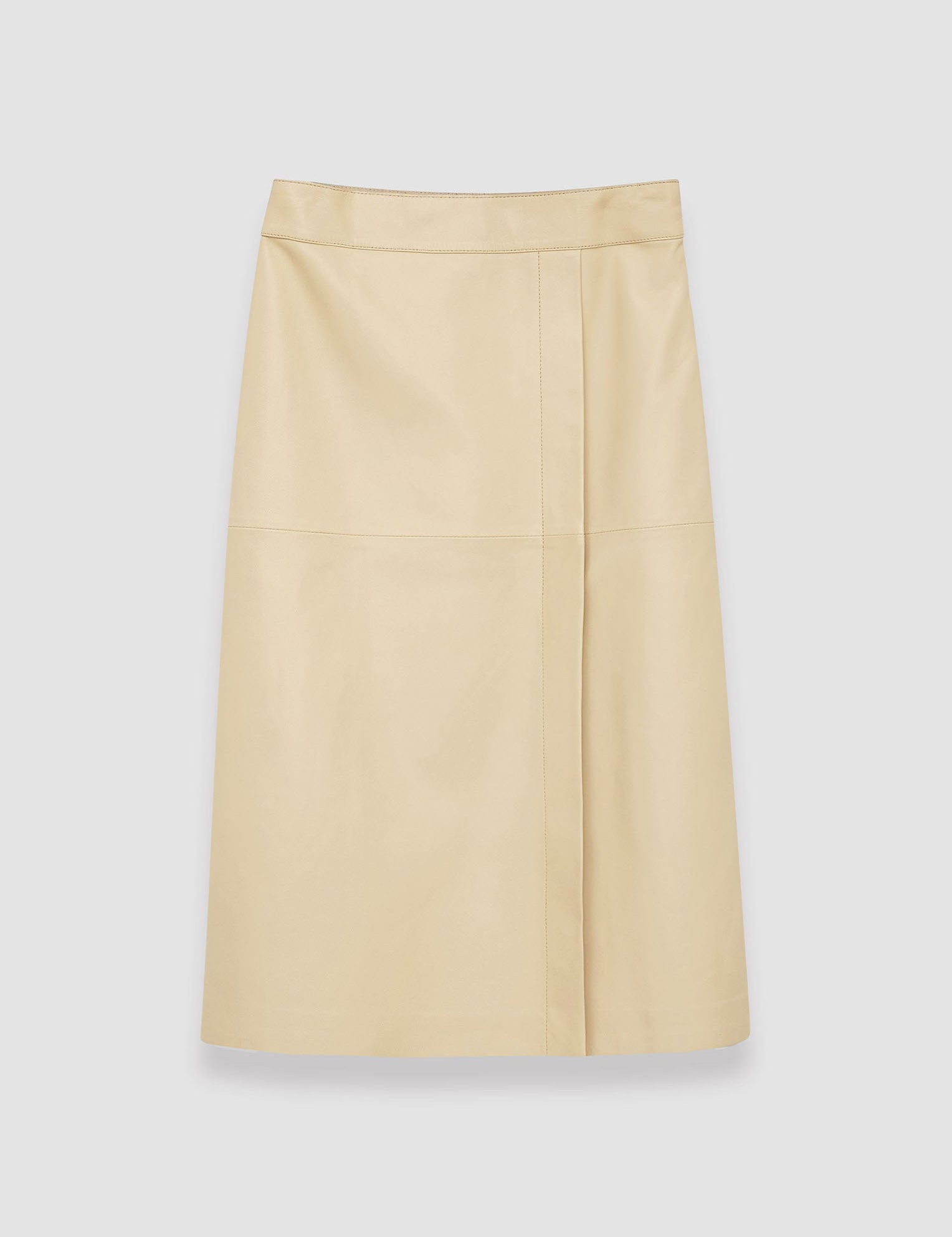 Beige Nappa Leather Sèvres Skirt - Joseph