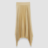 Beige Ade Knit Weave Plissé Skirt - Joseph