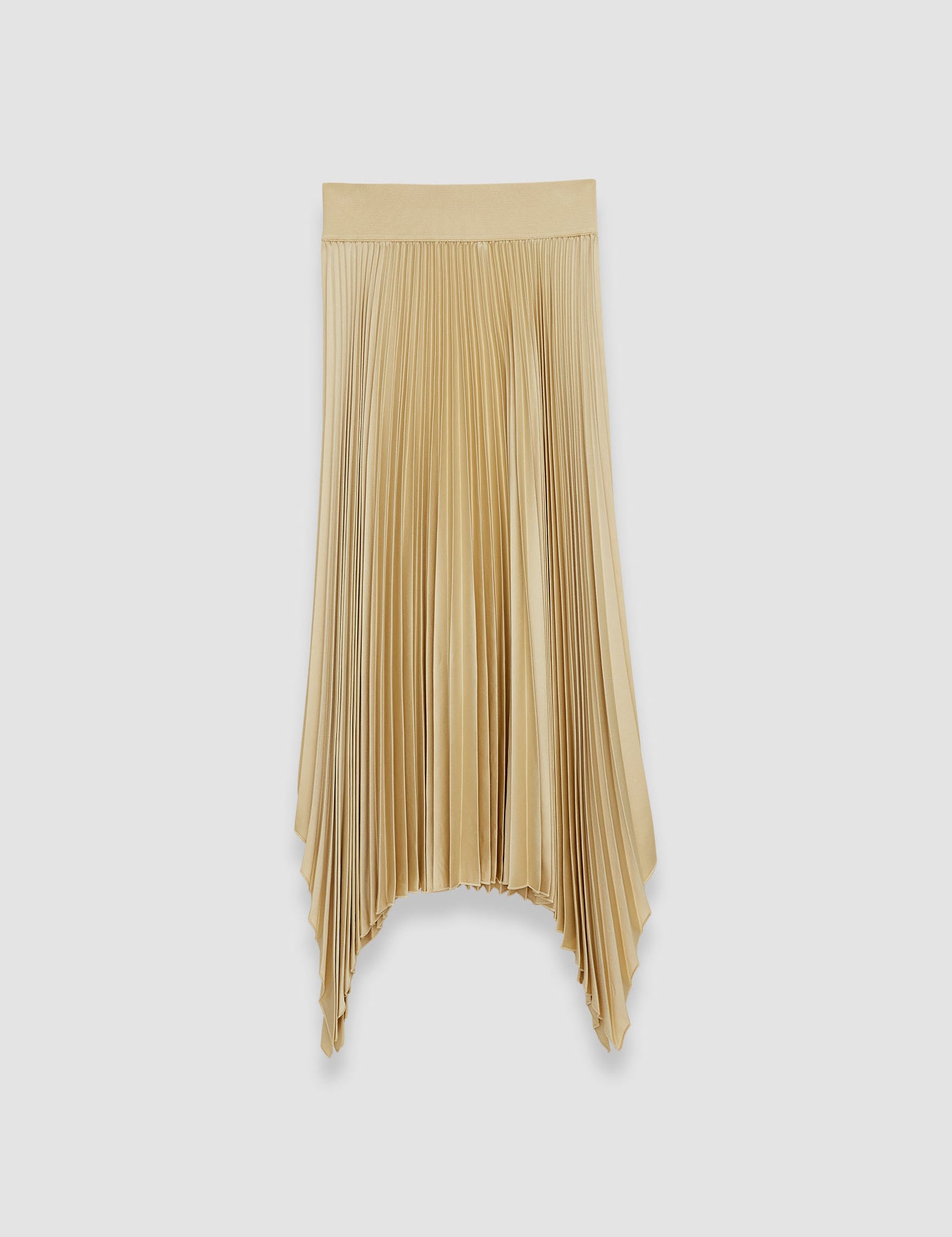 Beige Ade Knit Weave Plissé Skirt - Joseph