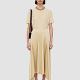 Beige Ade Knit Weave Plissé Skirt - Joseph