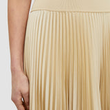 Beige Ade Knit Weave Plissé Skirt - Joseph