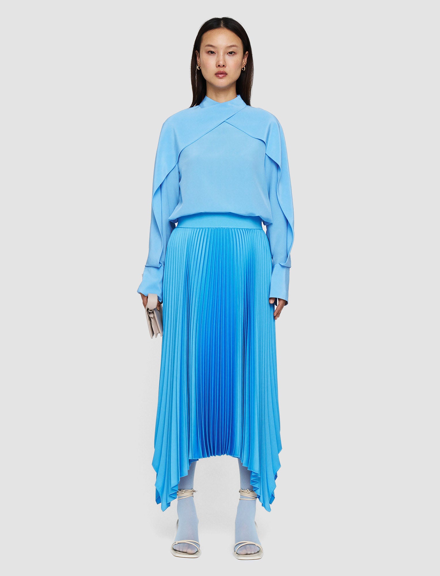 blue-ade-knit-weave-plisse-skirt-JOSEPH