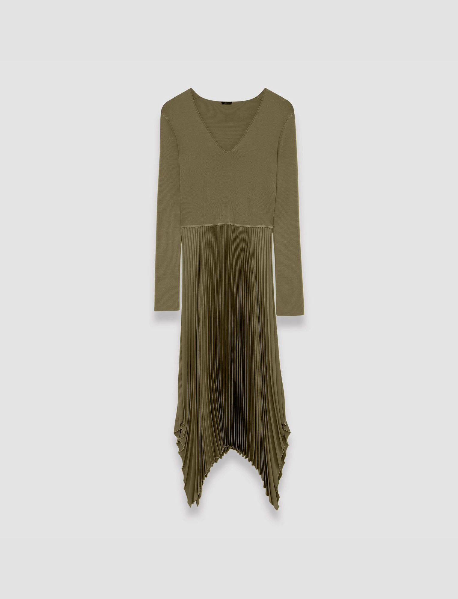 green-knit-weave-plisse-dubois-dress-JOSEPH