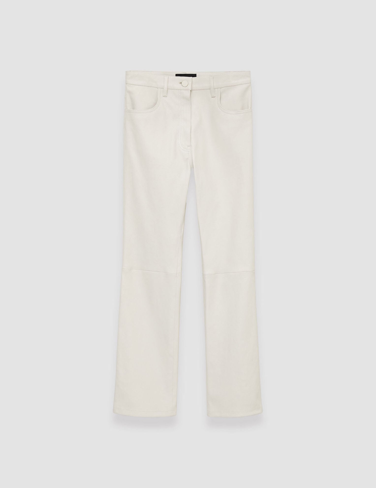 White Duke Leather Stretch Trousers - Joseph