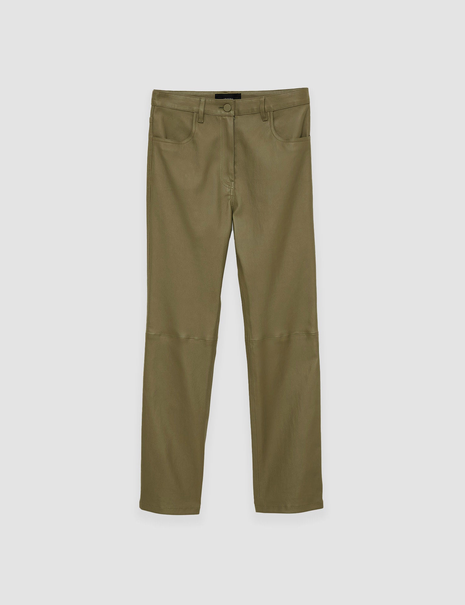 Green Duke Leather Stretch Trousers - Joseph