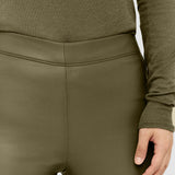 Green Leather Stretch Leggings - Joseph