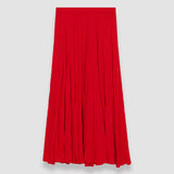 Red Sully Habotai Silk Skirt - Joseph