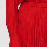 Red Sully Habotai Silk Skirt - Joseph