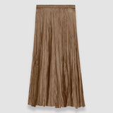 Brown Sully Habotai Silk Skirt - Joseph