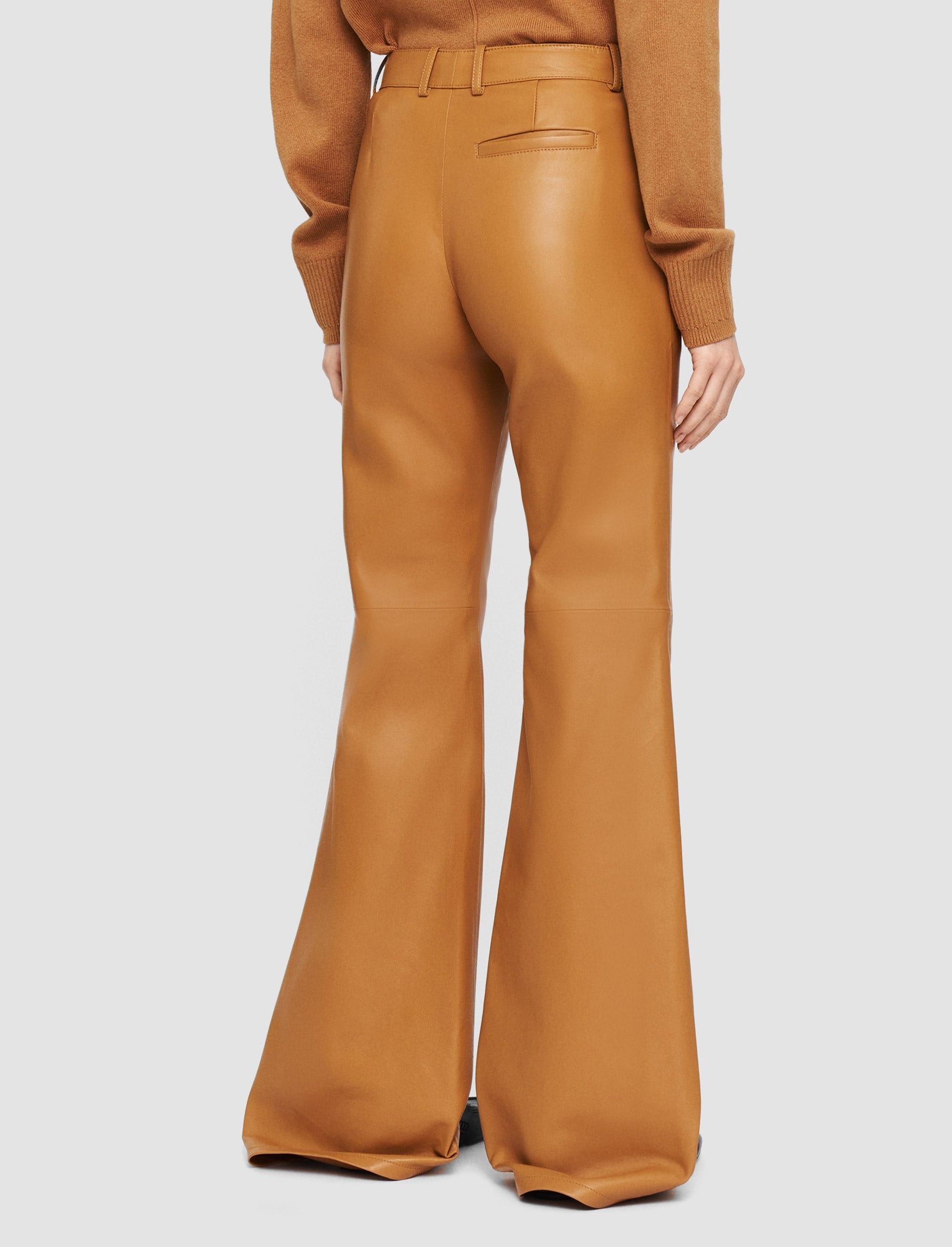 marron-pantalon-tessier-en-cuir-nappa-JOSEPH