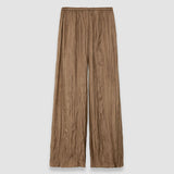 Brown Thoresby Habotai Silk Trousers - Joseph