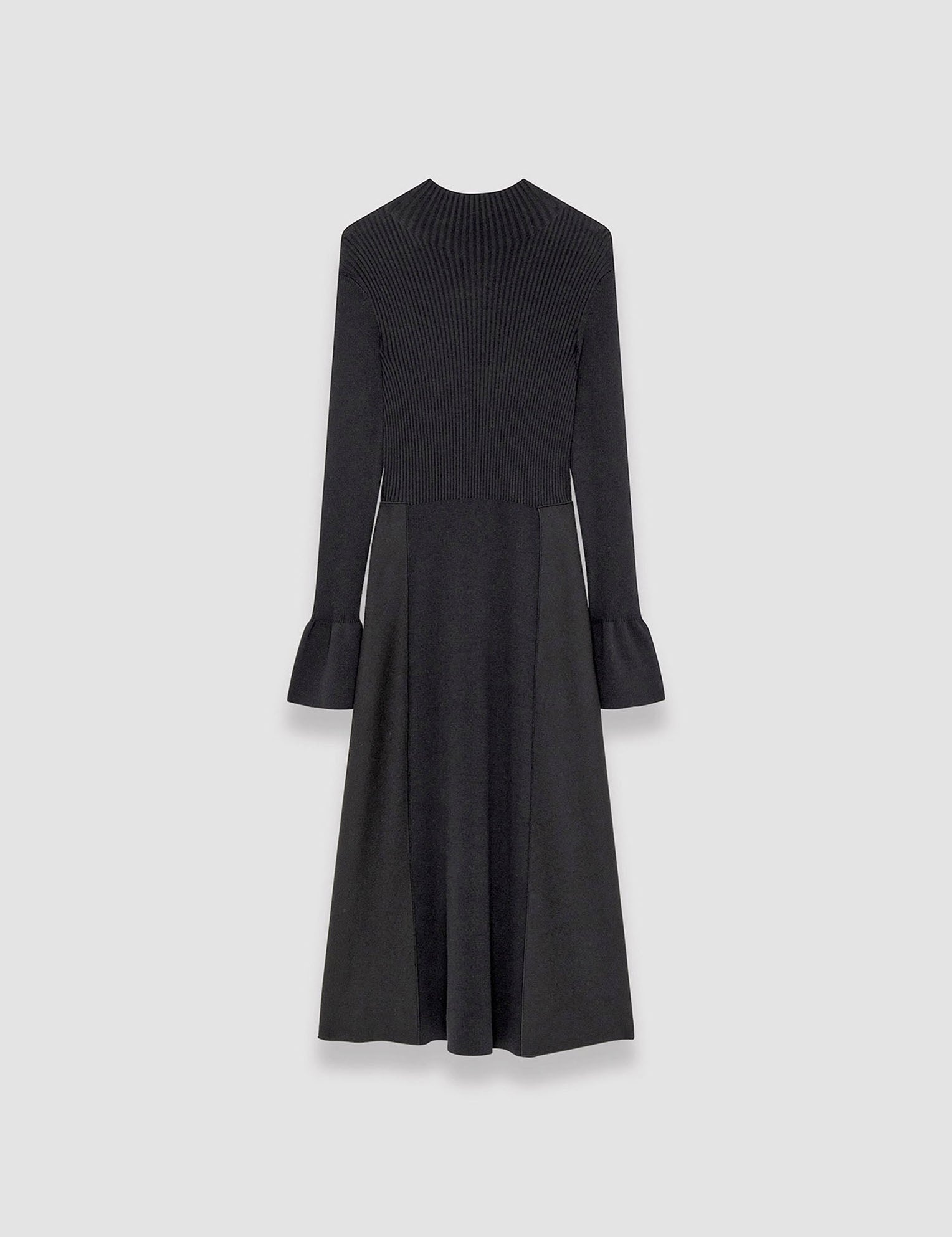 Black Mixed Media Duperre Dress - Joseph