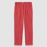 Red Vichy Cotton Silk Tottenham Trousers - Joseph