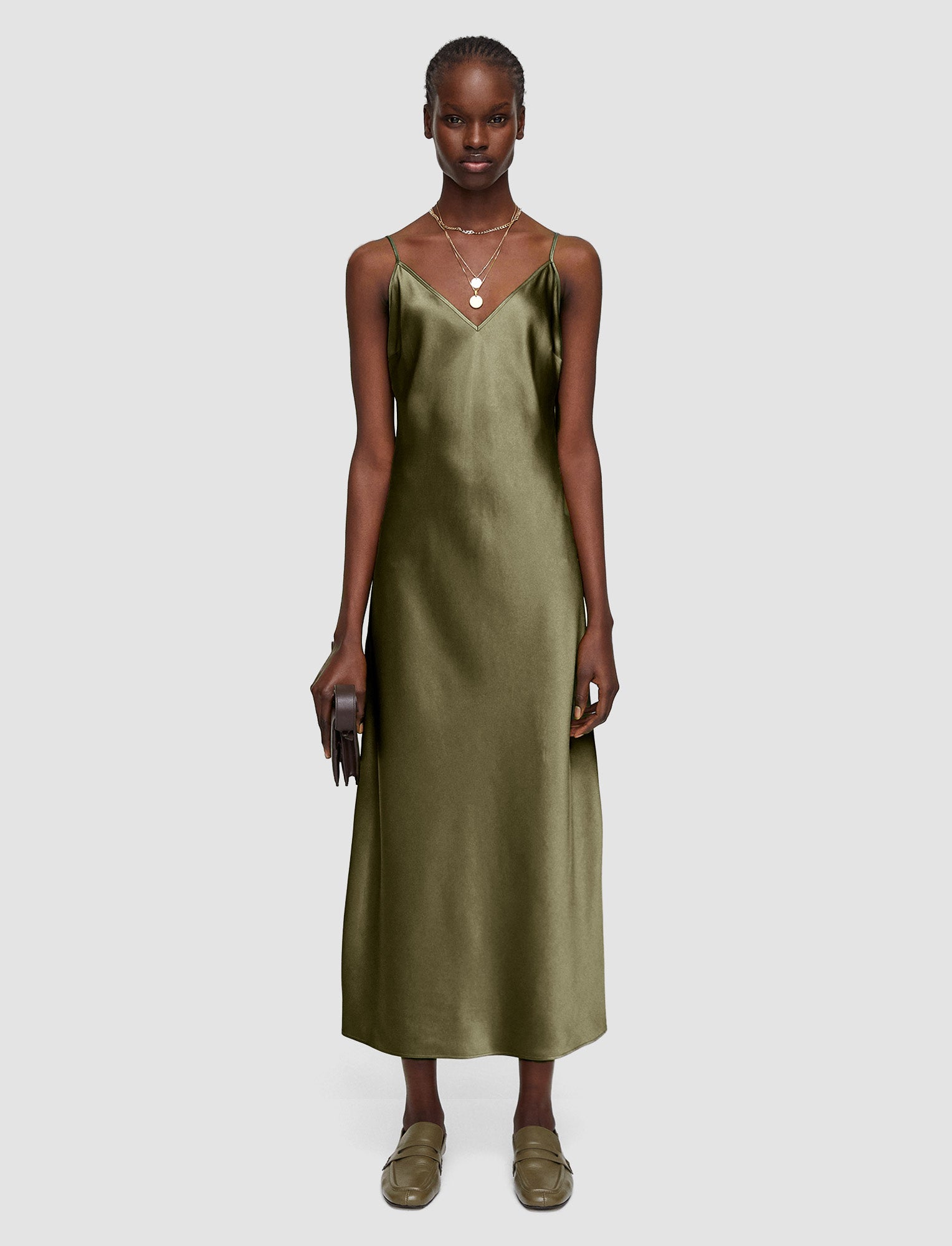 green-silk-satin-clea-dress-JOSEPH