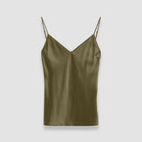 Green Clea Silk Satin Camisole - Joseph