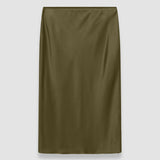 Green Isaak Silk Satin Skirt - Joseph