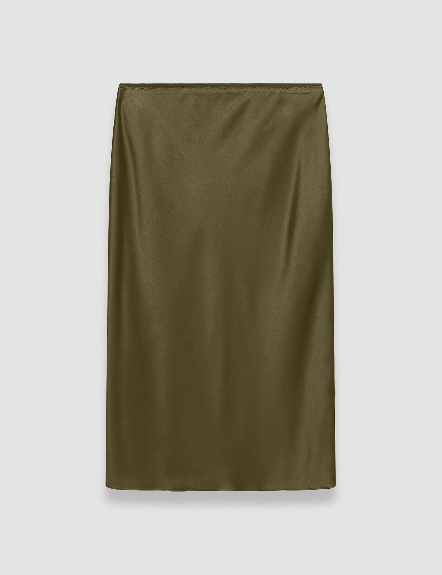 Green Isaak Silk Satin Skirt - Joseph