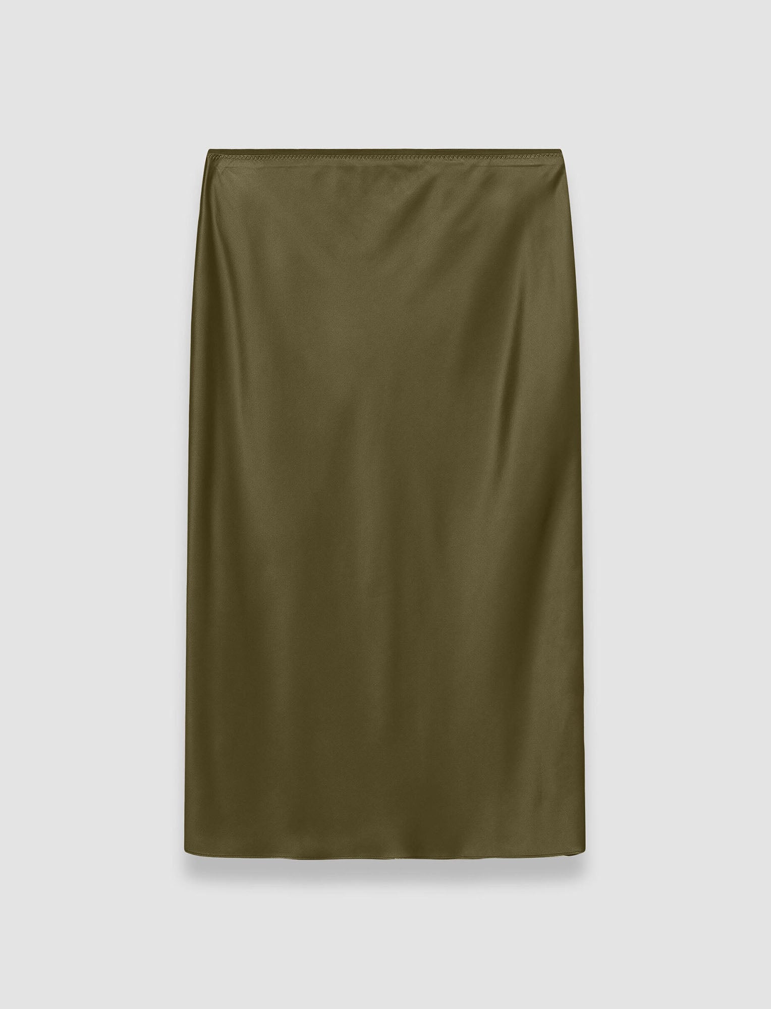 green-isaak-silk-satin-skirt-JOSEPH