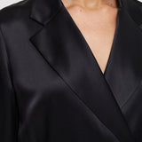 Black Joubert Silk Satin Jacket - Joseph