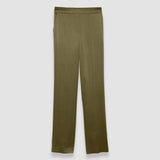 Green Tova Silk Satin Trousers - Joseph