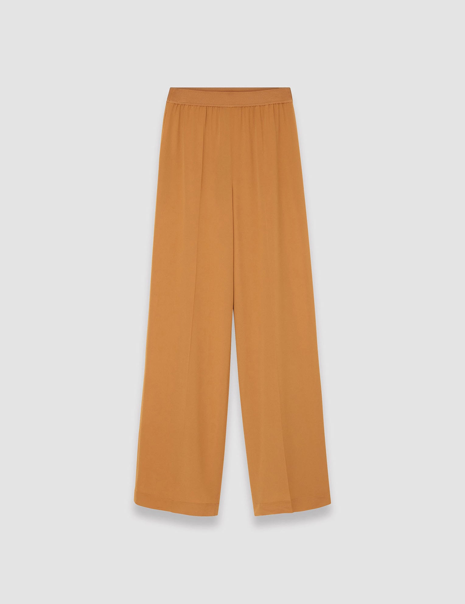 Brown Hulin Crepe de Soie Silk Trousers - Joseph