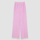 Pink Hulin Crepe de Soie Silk Trousers - Joseph