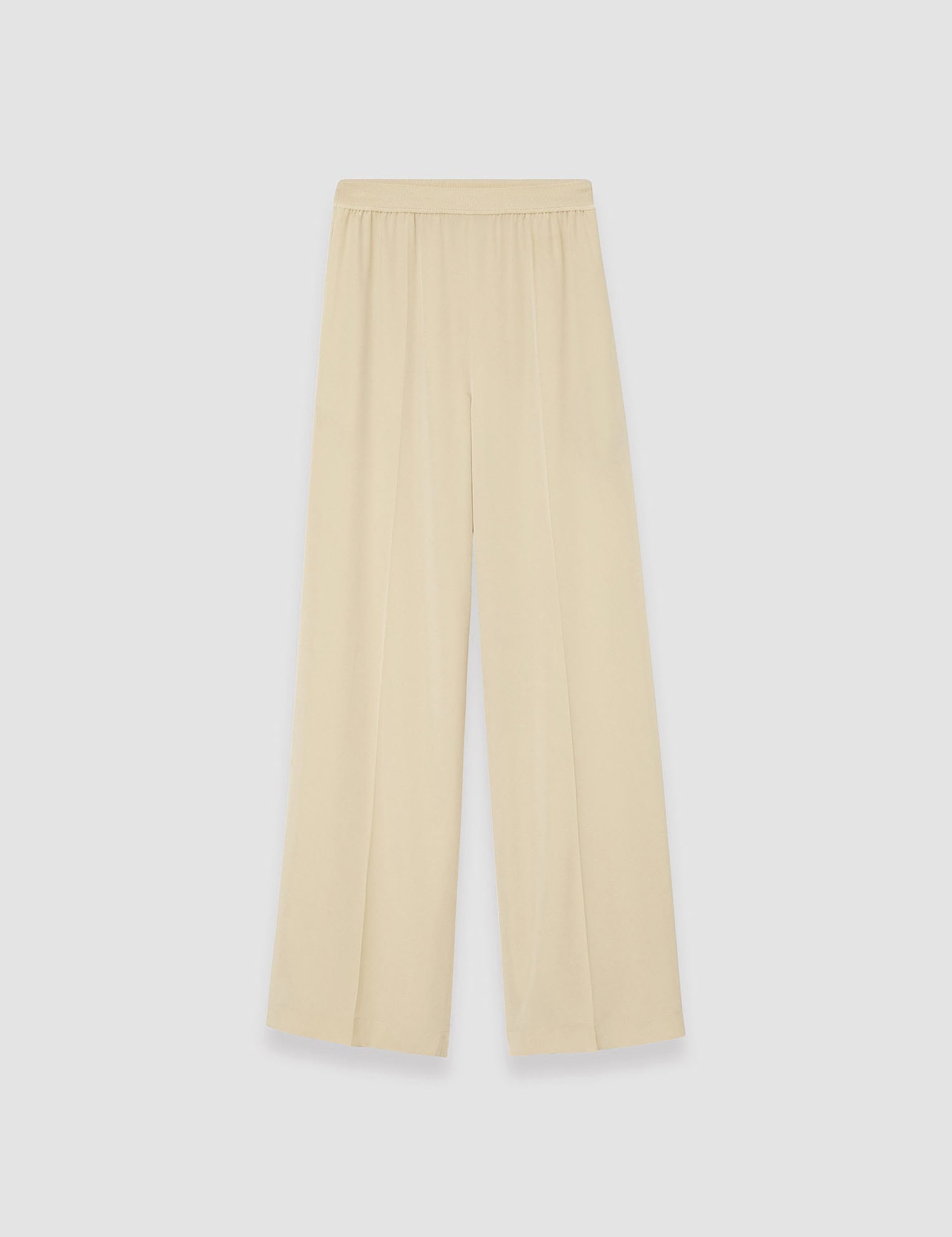 Beige Hulin Crepe de Soie Silk Trousers - Joseph