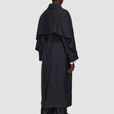 Black Silky Quilting Clovis Coat - Joseph