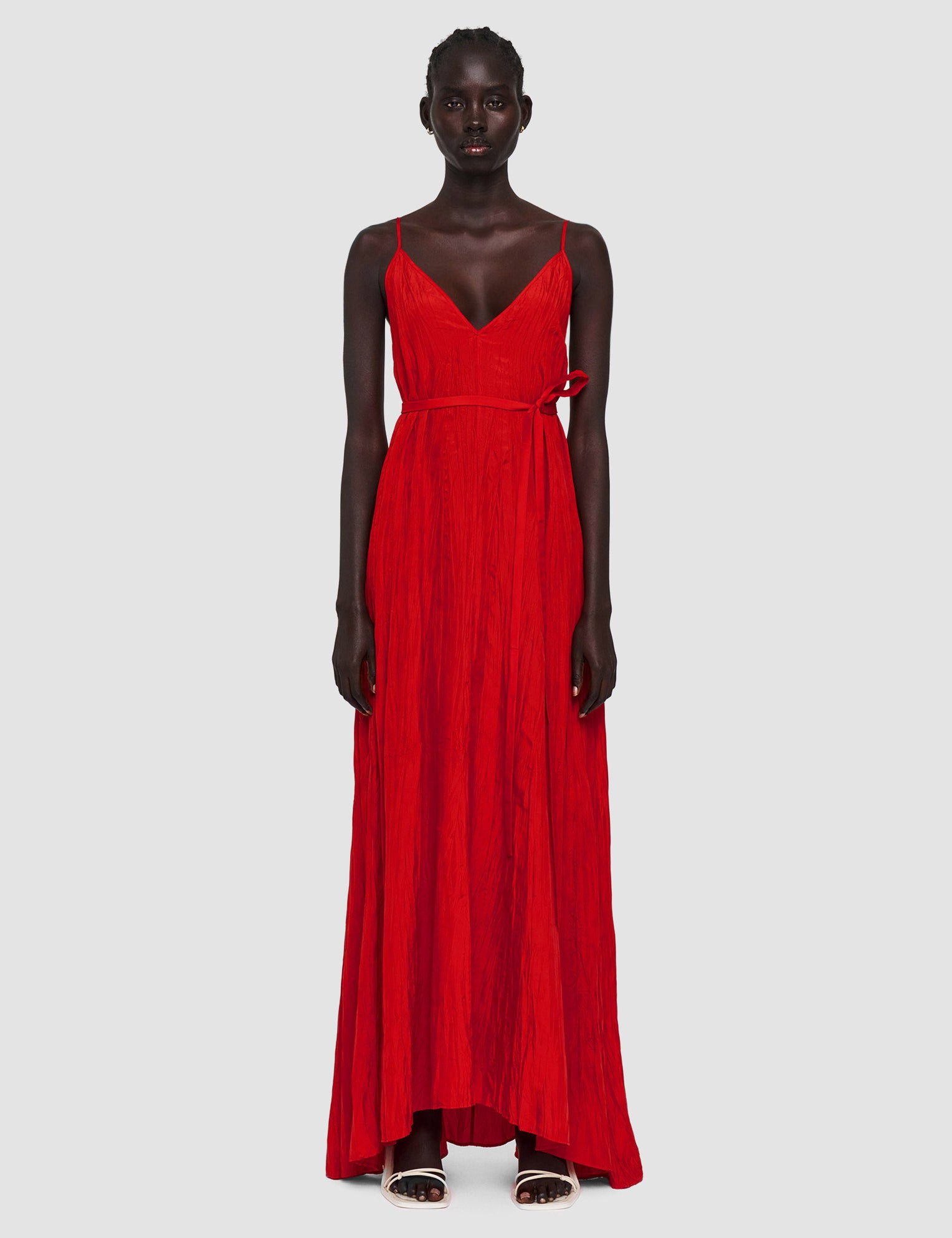 Red Habotai Silk Daniele Dress - Joseph