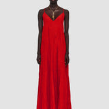 Red Habotai Silk Daniele Dress - Joseph