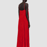 Red Habotai Silk Daniele Dress - Joseph