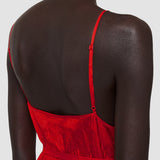 Red Habotai Silk Daniele Dress - Joseph